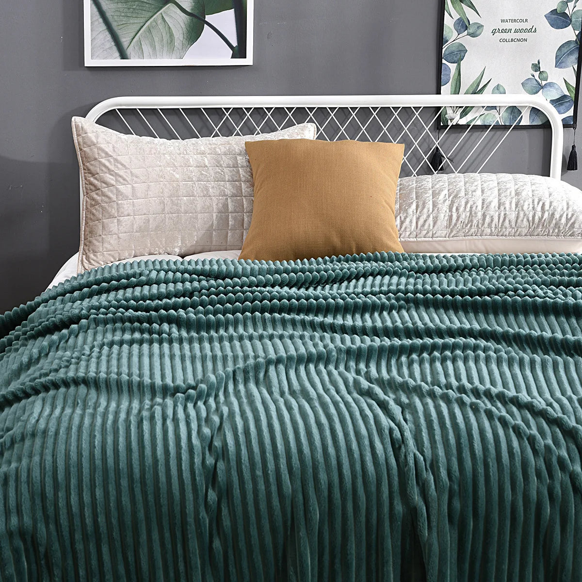 Soft Plaid Blankets Warm Coral Fleece Throw Blanket Sofa Cover Bedspread On The Bed For Adult Kid Pet Winter Warm Blankets