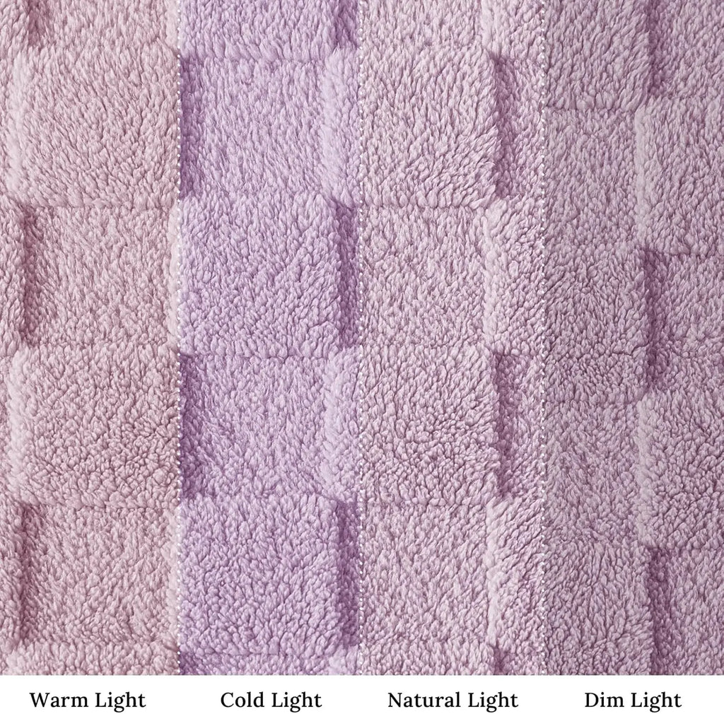 Lilac Checkered Fleece Blankets Christmas Gifts for Women Men Girls Cute Soft Cozy Throw for Bedroom Home Decor Gifts Blankets