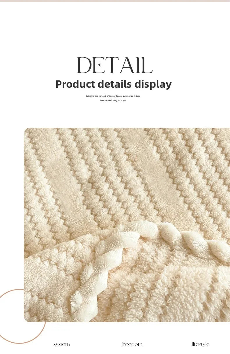 Throw Blanket for Sofa Winter Blanket King Size Home Warm Plaid Comforter Bedspread Bedding Sheet