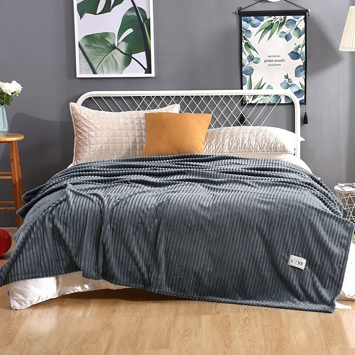 Soft Plaid Blankets Warm Coral Fleece Throw Blanket Sofa Cover Bedspread On The Bed For Adult Kid Pet Winter Warm Blankets