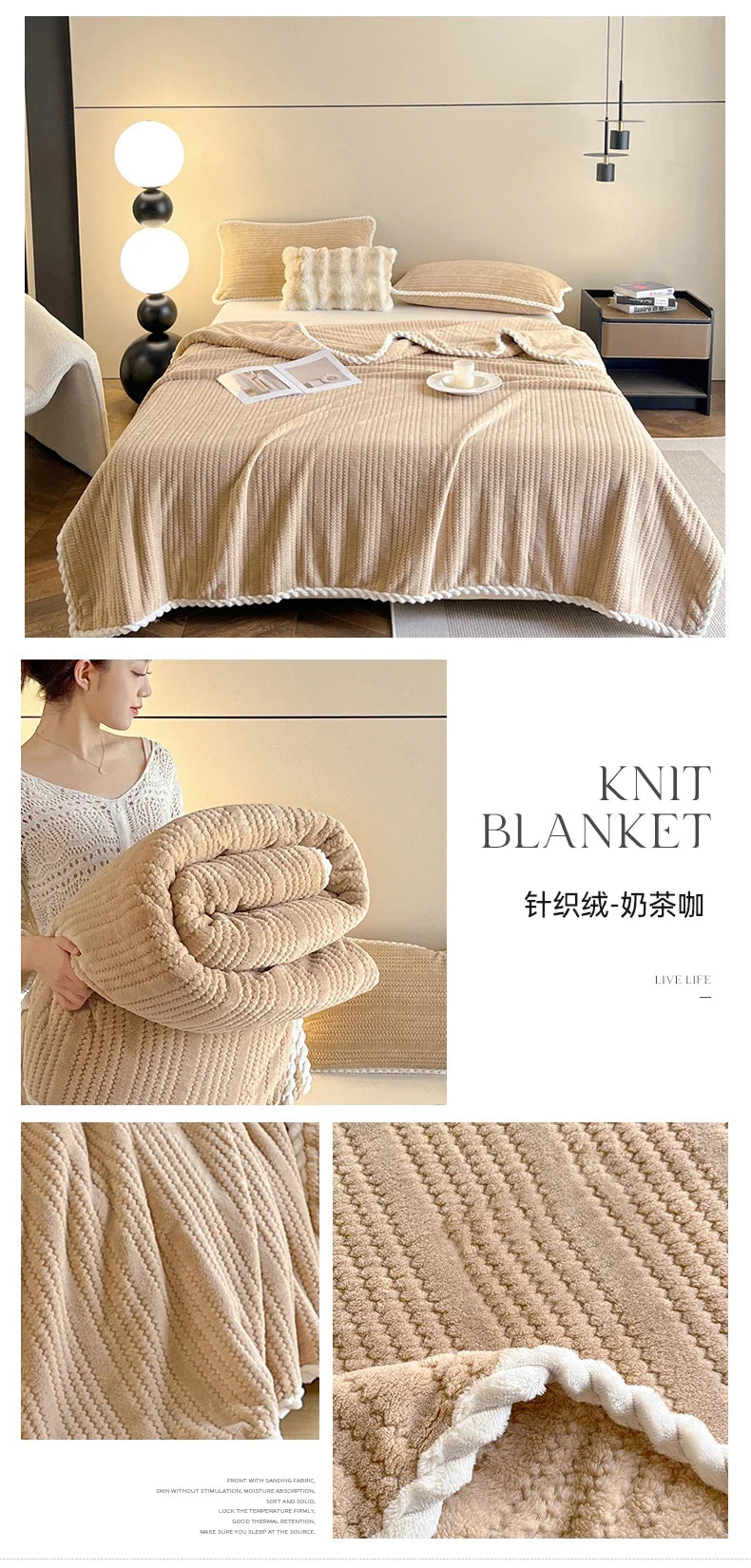 Throw Blanket for Sofa Winter Blanket King Size Home Warm Plaid Comforter Bedspread Bedding Sheet