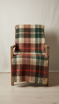 Plaid Wool Throw Blanket